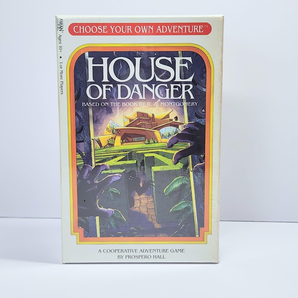 House Of Danger Board Game Z-Man Games Choose Your Own Adventure New Sealed